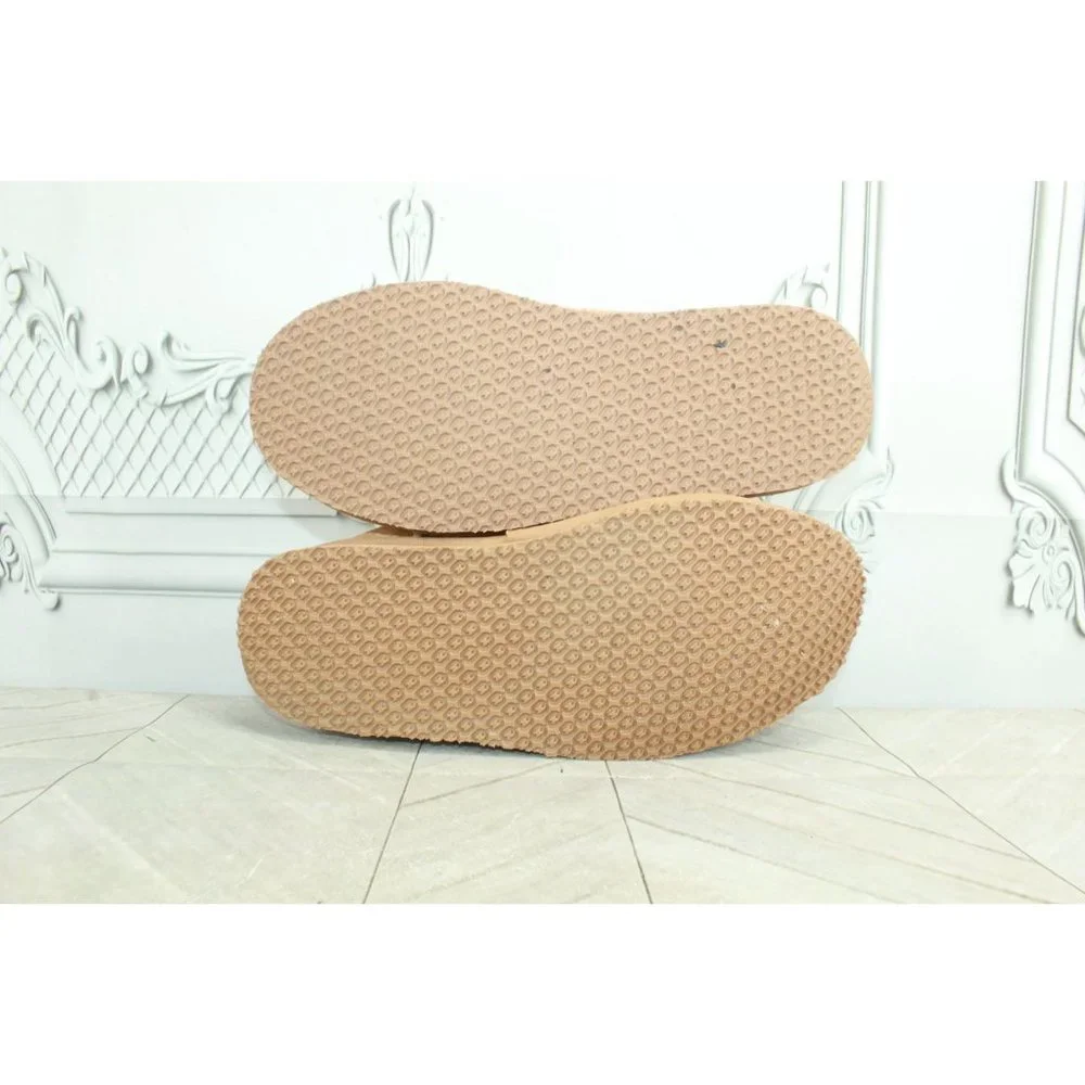 LL Bean Brown Suede Wicked Good Shearling Lined Ankle Boots Slippers 8 M - Picture 9 of 9